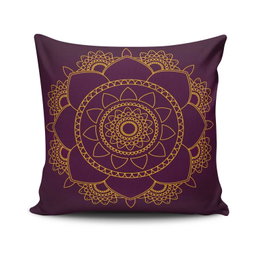 Aberto Design Funda de Cojín Mandala-36 Multicolor